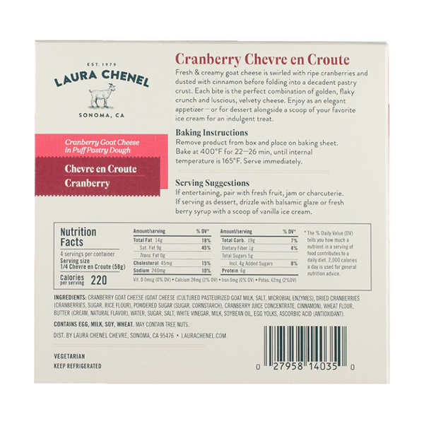 *BOGO* Chevre en Croute - Cranberry